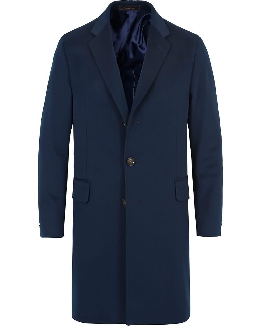 oscar jacobson snyder loro piana coat navy På Salg Rimelig 9hn8x